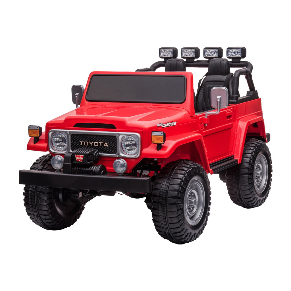Toyota FJ40 12V Kids Electric Ride-On Car, Red