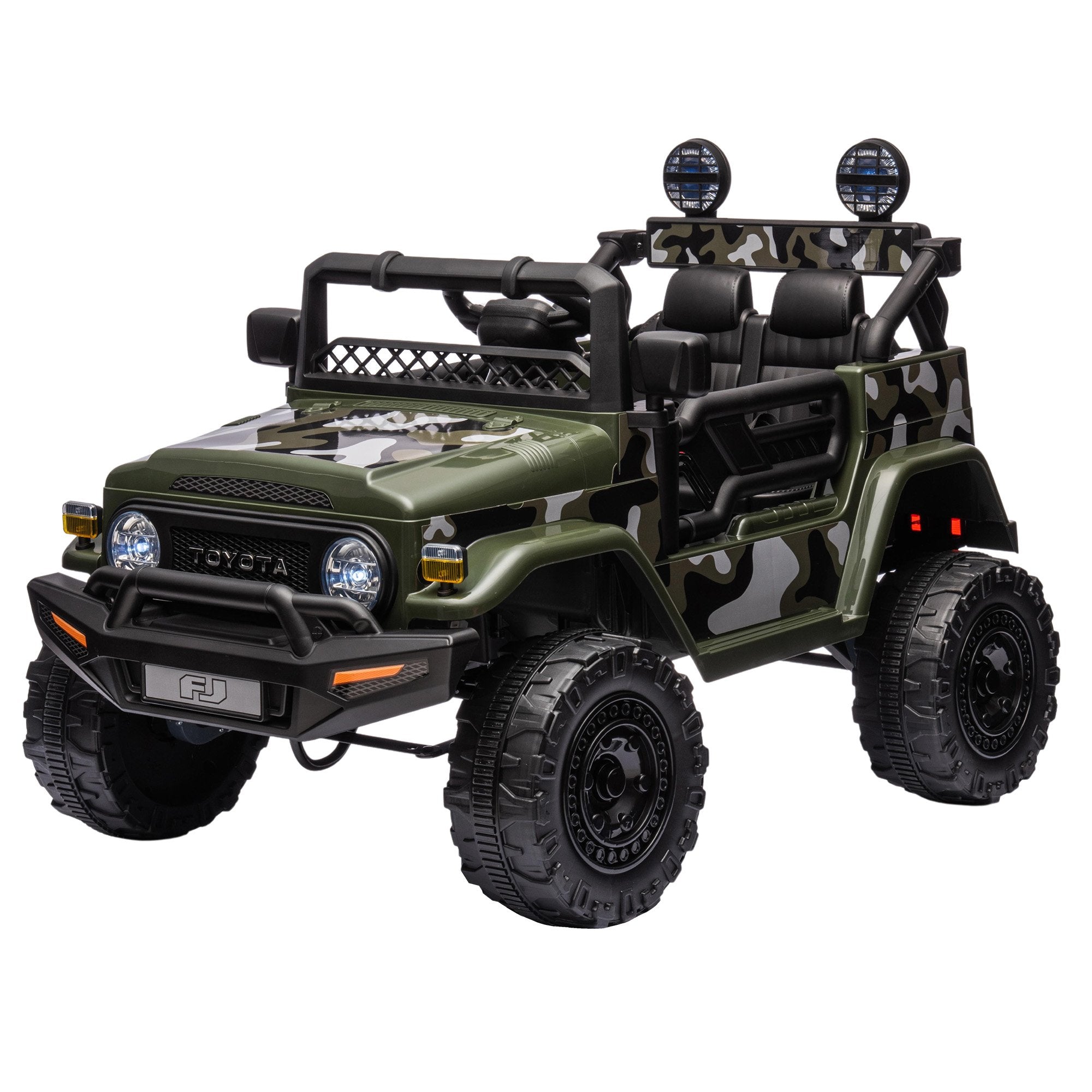 Toyota FJ Cruiser 12V Kids Electric Ride-On Car, Green
