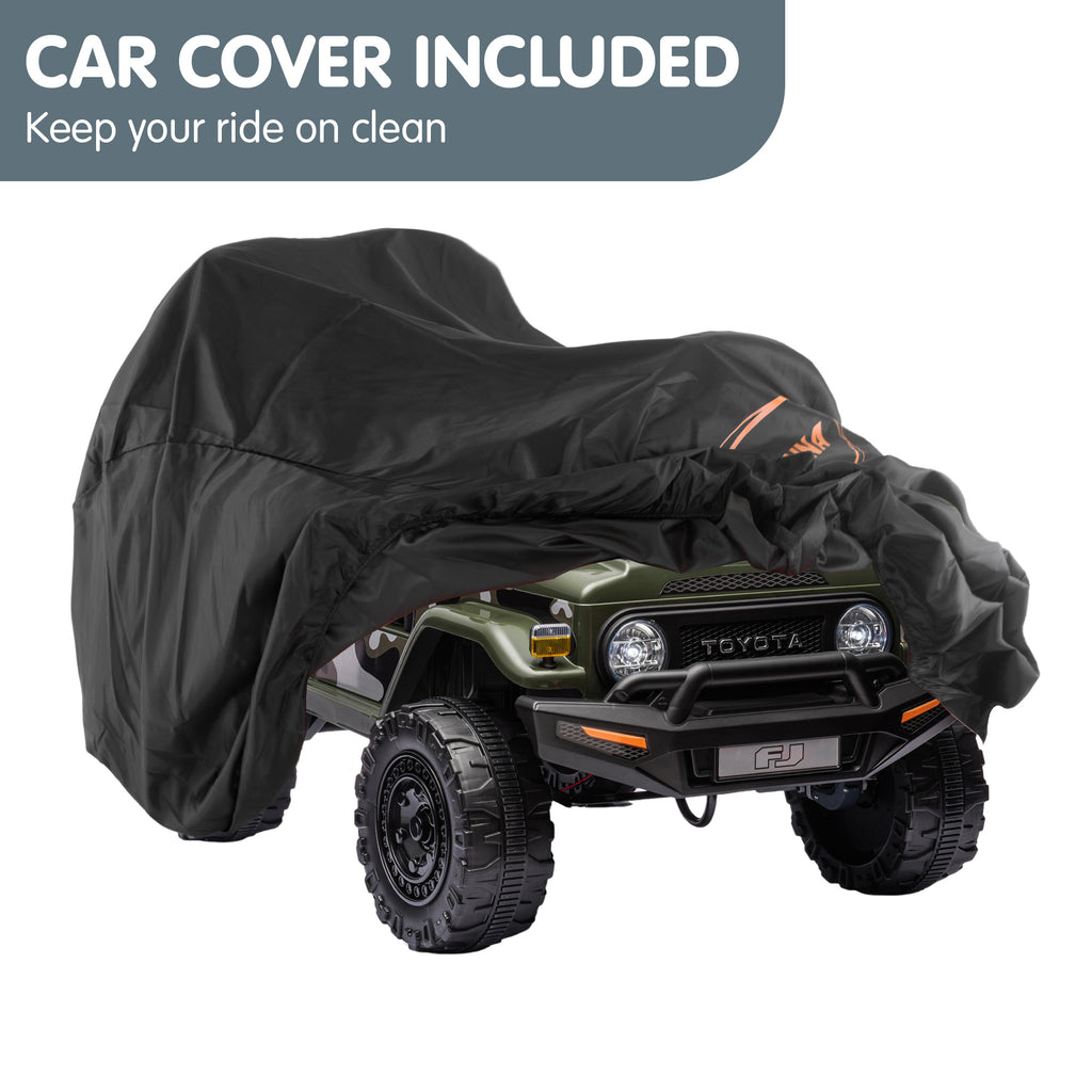 Toyota FJ Cruiser 12V Kids Electric Ride-On Car, Green