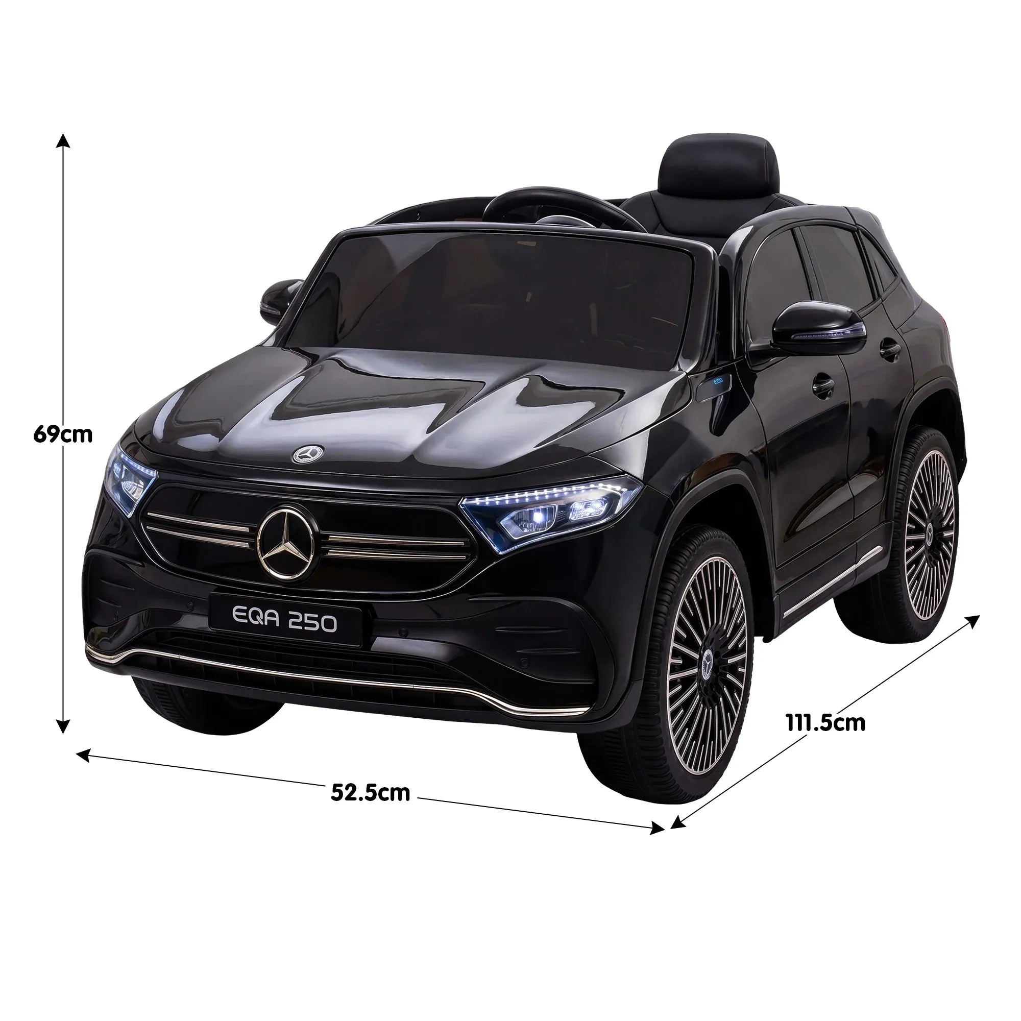 12V Licensed Mercedes-Benz EQA 250 Kids Electric Ride On Car with Parental Remote