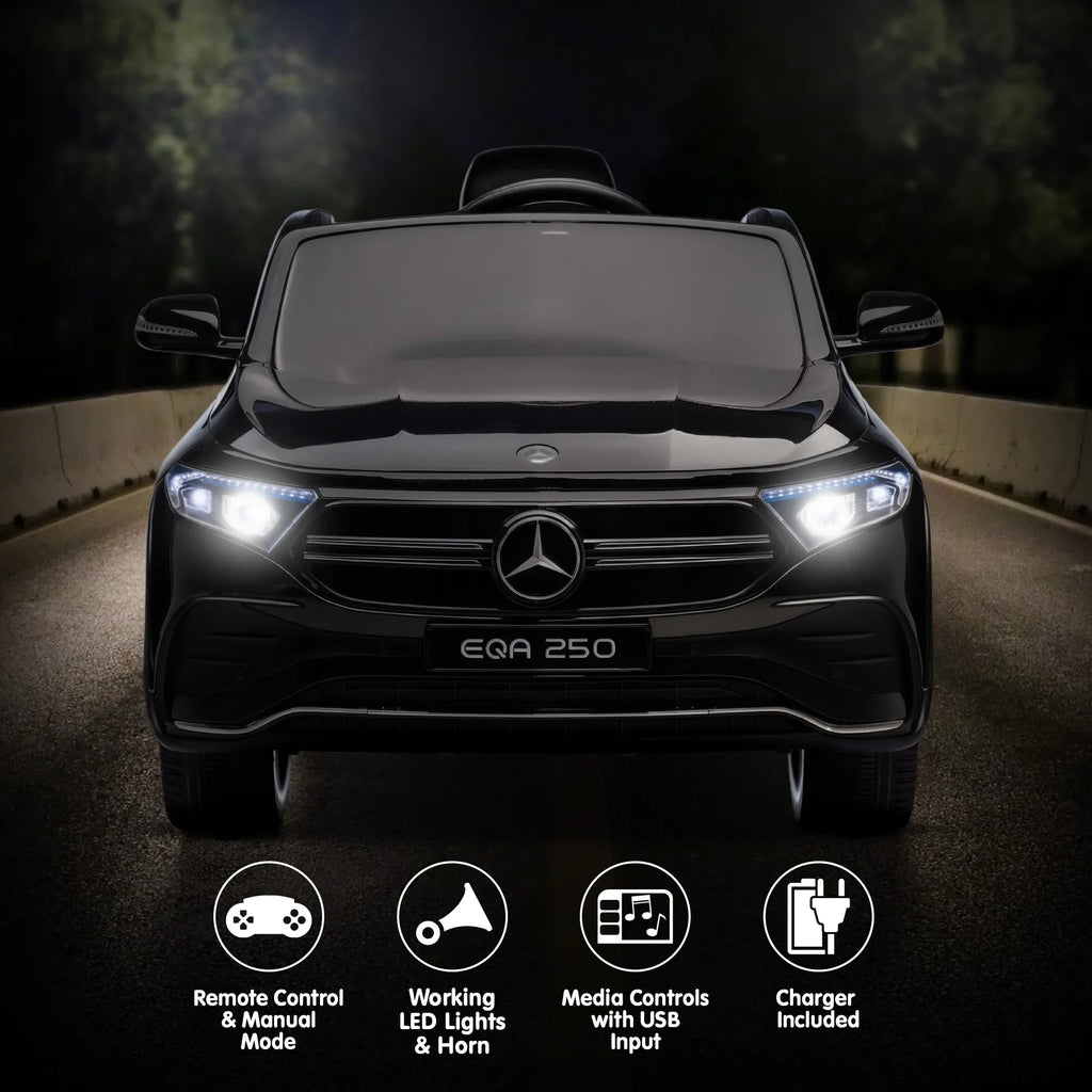 12V Licensed Mercedes-Benz EQA 250 Kids Electric Ride On Car with Parental Remote
