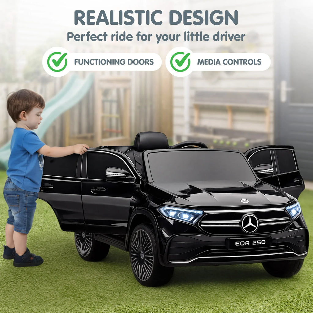 12V Licensed Mercedes-Benz EQA 250 Kids Electric Ride On Car with Parental Remote