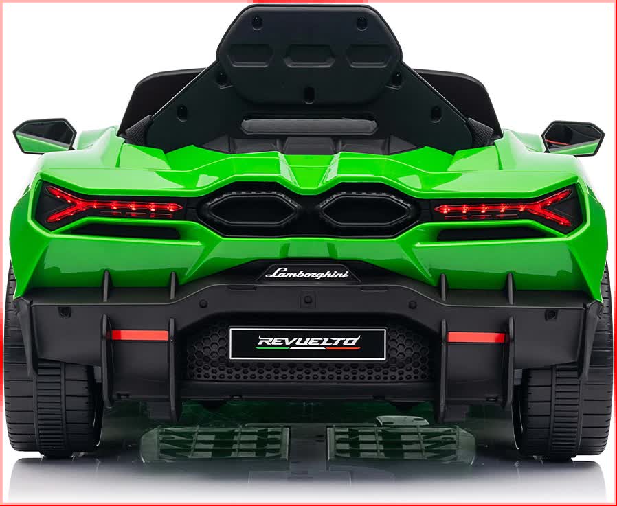 12V Licensed Lamborghini Revuelto Kids Electric Ride On Car with Parental Remote - Green