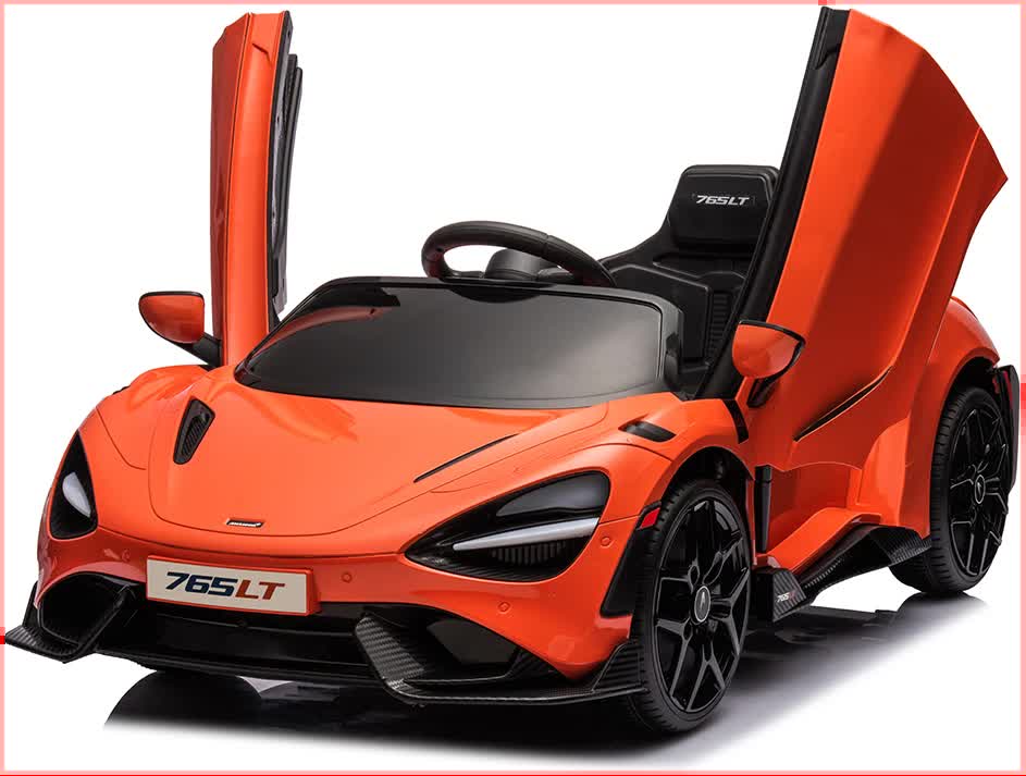 12V Licensed McLaren 765LT Kids Electric Ride On Car with Parental Remote