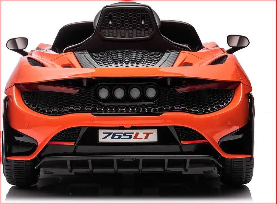 12V Licensed McLaren 765LT Kids Electric Ride On Car with Parental Remote