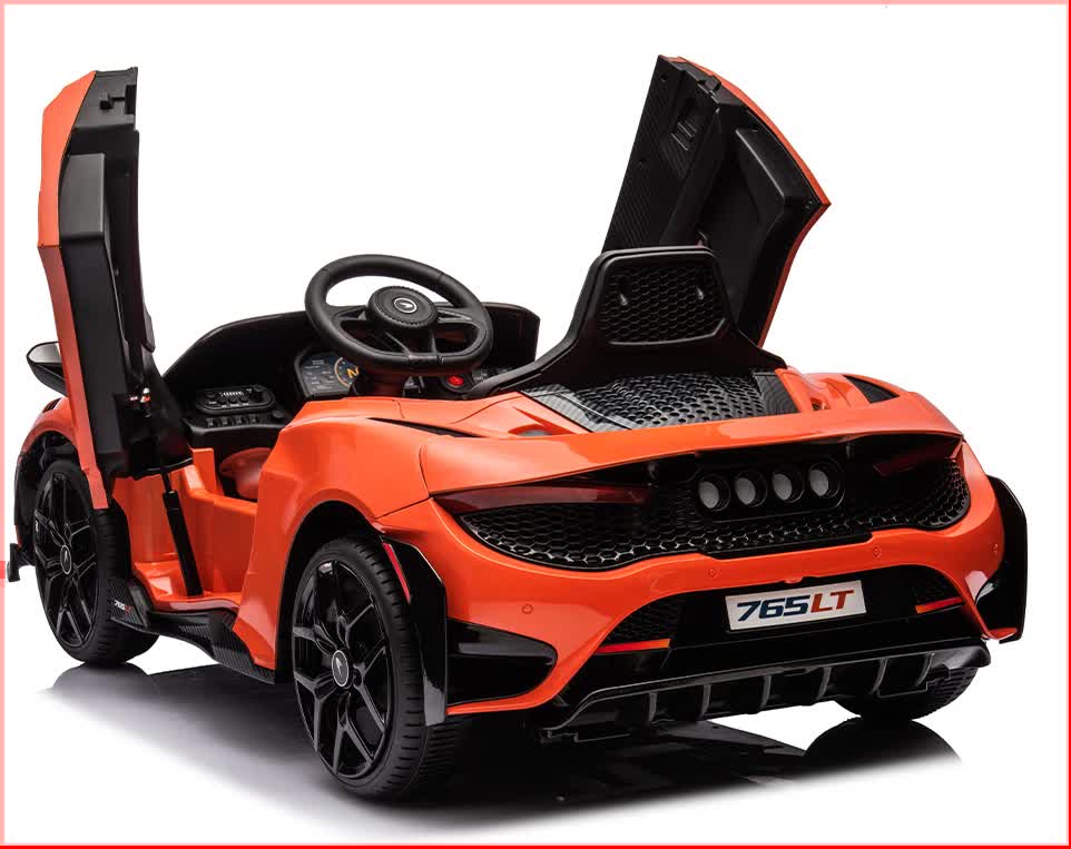 12V Licensed McLaren 765LT Kids Electric Ride On Car with Parental Remote