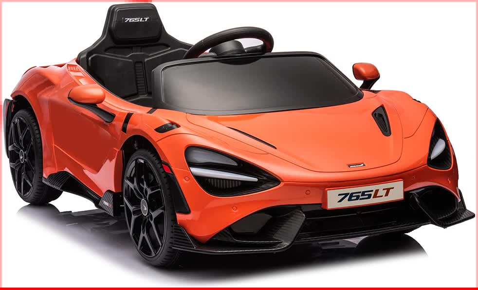 12V Licensed McLaren 765LT Kids Electric Ride On Car with Parental Remote