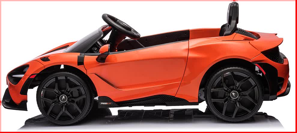 12V Licensed McLaren 765LT Kids Electric Ride On Car with Parental Remote